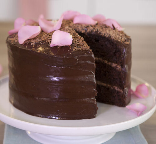 Moist Triple Layer Chocolate Cake