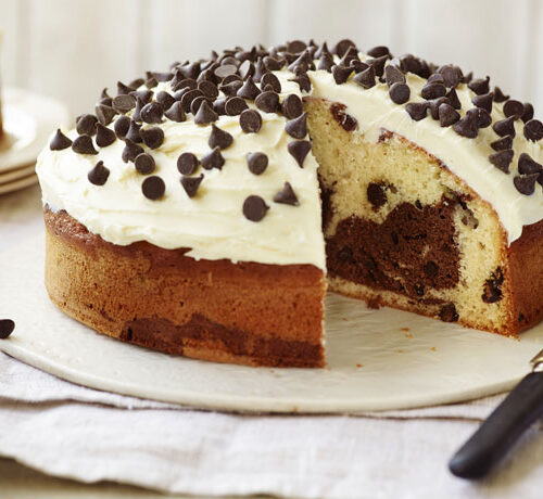 Chocolate Chip Marble Cake