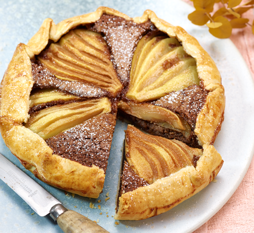 Chocolate Hazelnut & Pear Galette