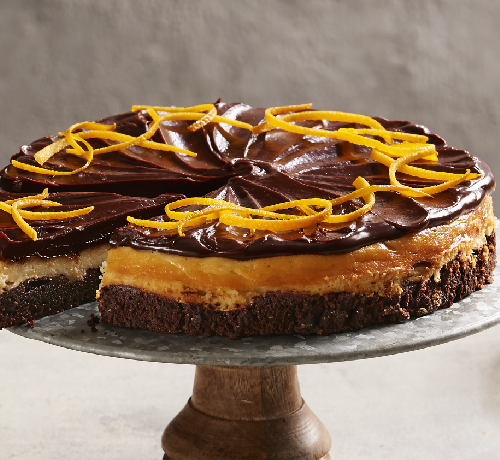 Chocolate & Orange Brownie Cheesecake Gateau