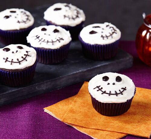 Chocolate Skeleton Cupcakes