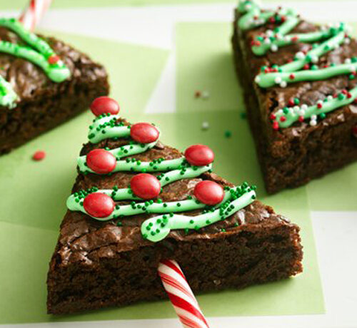 Christmas Tree Chocolate Brownies Recipe