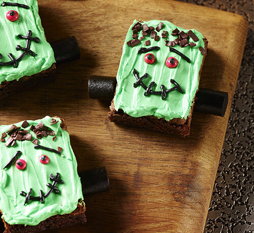 Halloween Frankenstein Brownies