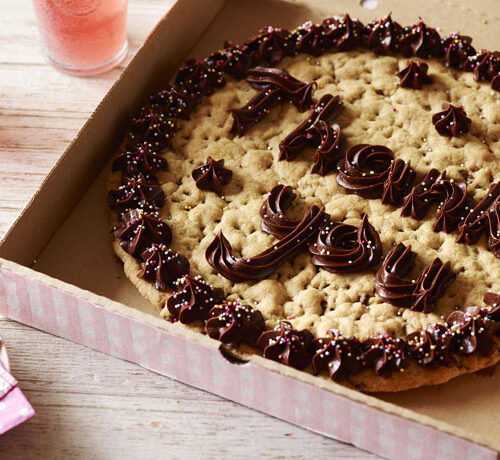 Giant Chocolate Chip Cookie with Message