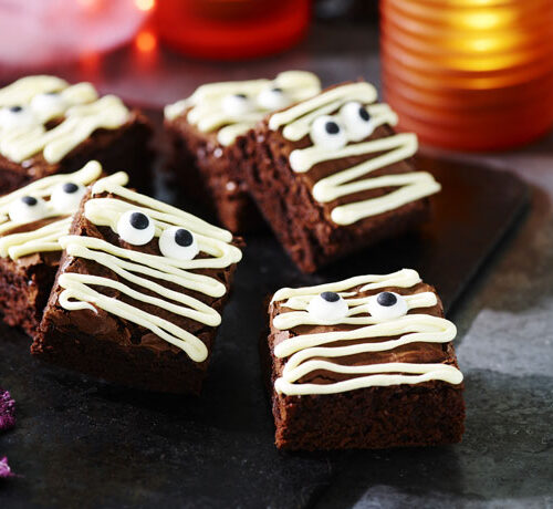 Halloween Mummy Brownies