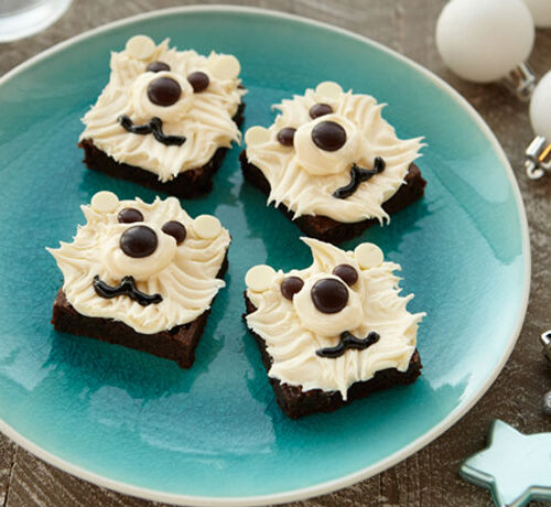 Polar Bear Brownie Squares