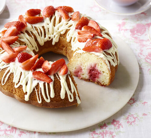 Strawberry Surprise Bundt Cake