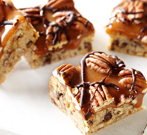 Toffee and Pecan Cookie Squares